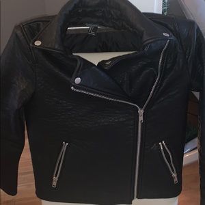 Vegan leather coat
